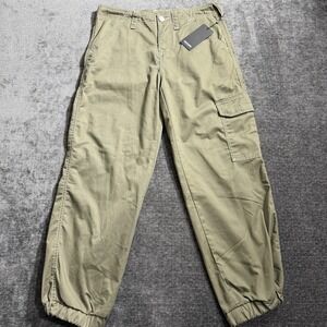 True Religion Bobbi Baggy Cargo Jogger Pants Kalamata Green Size 29 NEW Army‎